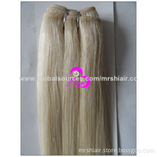 22-inch Blond Color European Remy Hair Weave